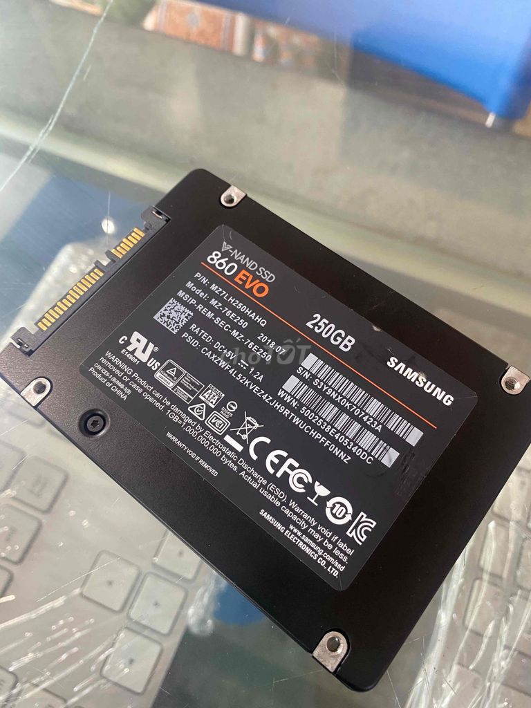 Ssd 250G Samsung Evo 860 hàng zin us Sẵn Win 10