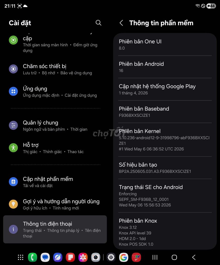 Samsung Galaxy Z Fold4 256GB Đen. Mua bán Điện thoại tại Huyện Đức Hòa Long An được đăng bởi Hi Hi hình 1