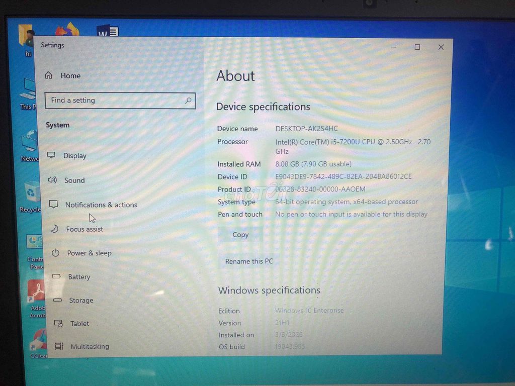 Dell Vostr***0U 15.6 inch 8GB/256GB. Mua bán Laptop tại Thành phố Thủ Đức Tp Hồ Chí Minh được đăng bởi VI TINH HIỀN  TRUNG hình 1