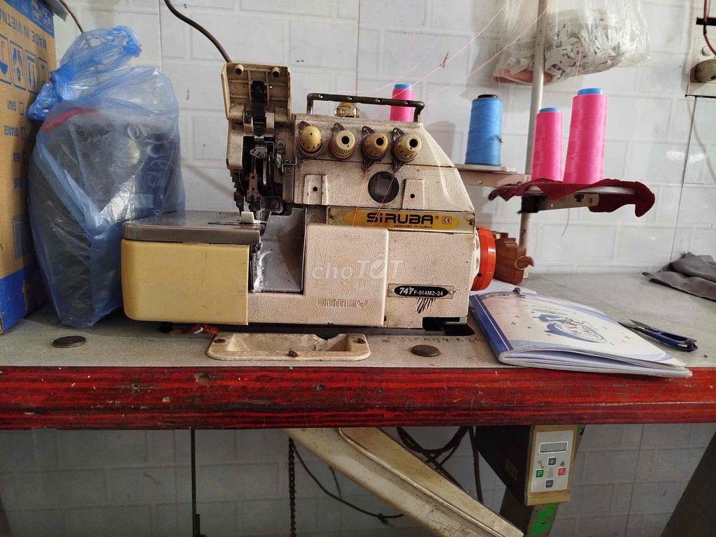 Máy may công nghiệp Siruba 747F-514M3-24 Trắng kem. Mua bán Đồ chuyên dụng, Giống nuôi trồng tại Quận Bình Tân Tp Hồ Chí Minh được đăng bởi Phạm Thị Nụ hình 1