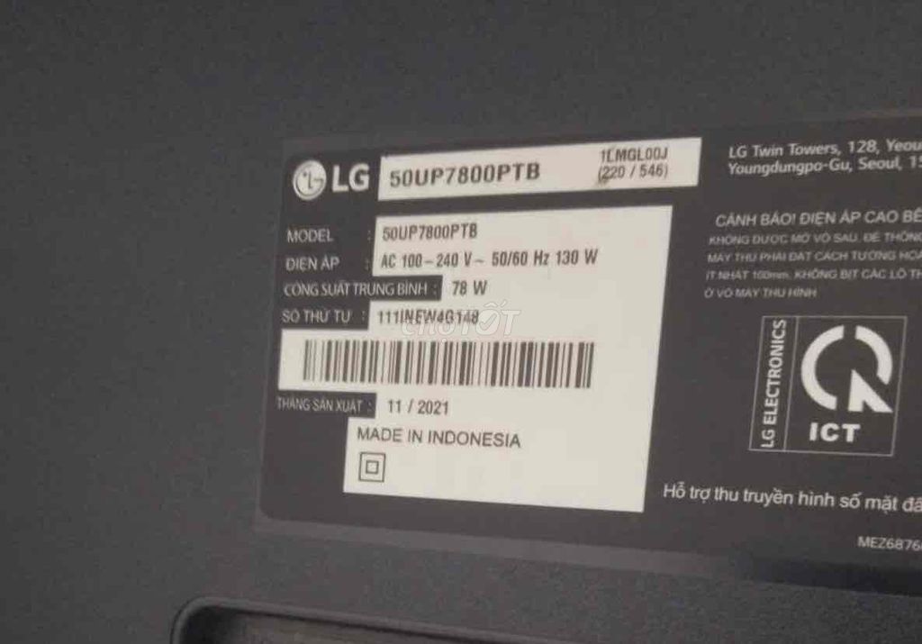 Tivi LG 50UP7800PTB. Mua bán Tivi, Âm thanh tại Quận Bình Tân Tp Hồ Chí Minh được đăng bởi TrânTrân hình 1