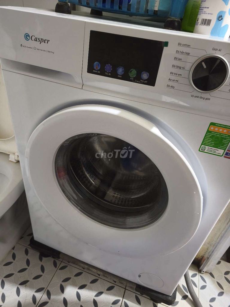 Máy giặt Casper cửa trước 8kg Trắng Thái Lan. Mua bán Máy giặt tại Huyện Gia Lâm Hà Nội được đăng bởi lê VĂN HOÀNG hình 1