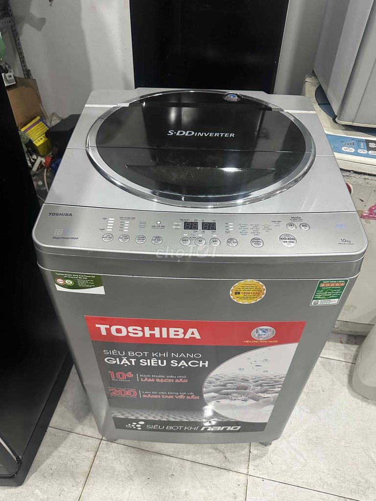 Máy giặt Toshiba 10kg Inverter tiết kiệm điện. Mua bán Máy giặt tại Quận Tân Phú Tp Hồ Chí Minh được đăng bởi Điện Lạnh Hoàng Dương hình 1