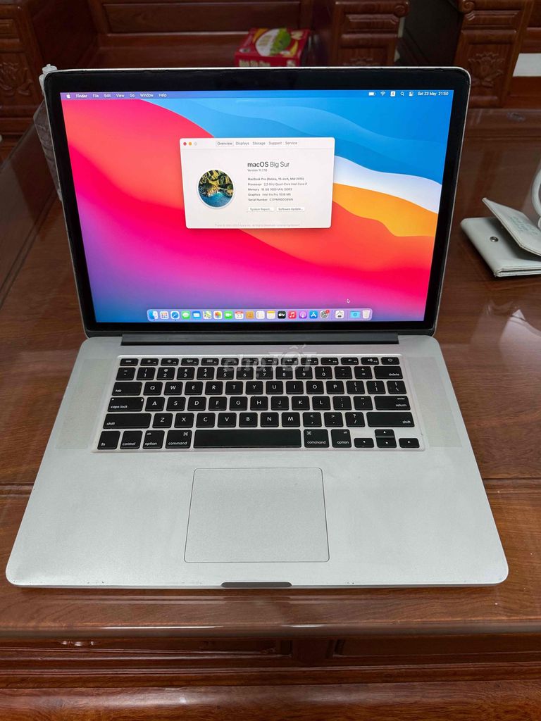 Apple Macbook Pro 2015 i7 15 inch 16GB/128GB. Mua bán Laptop tại Huyện Đông Anh Hà Nội được đăng bởi Tùng Lâm hình 1