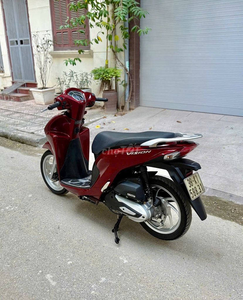 Honda Vision 2021 nguyên bản màu đỏ. Mua bán Xe máy tại Quận Bắc Từ Liêm Hà Nội được đăng bởi XE MÁY ÁNH QUÂN hình 3