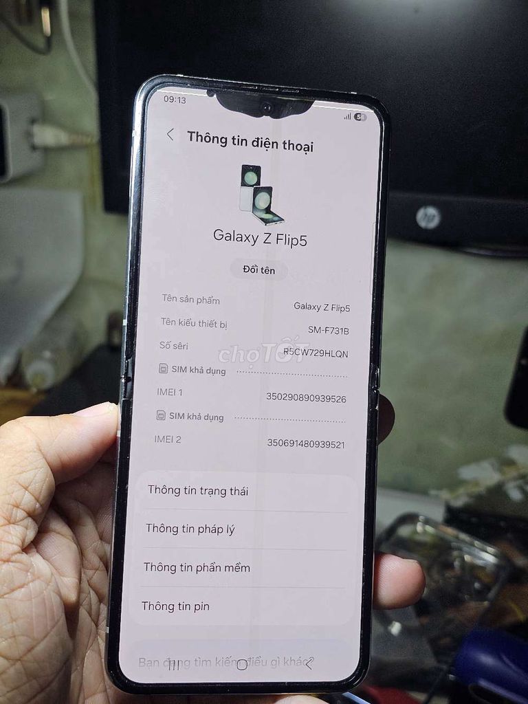  Galaxy Z Flip5 256GB VN giá rẻ trải nghiệm . Mua bán Điện thoại tại Quận 8 Tp Hồ Chí Minh được đăng bởi Thiên Hòa mobile  hình 1