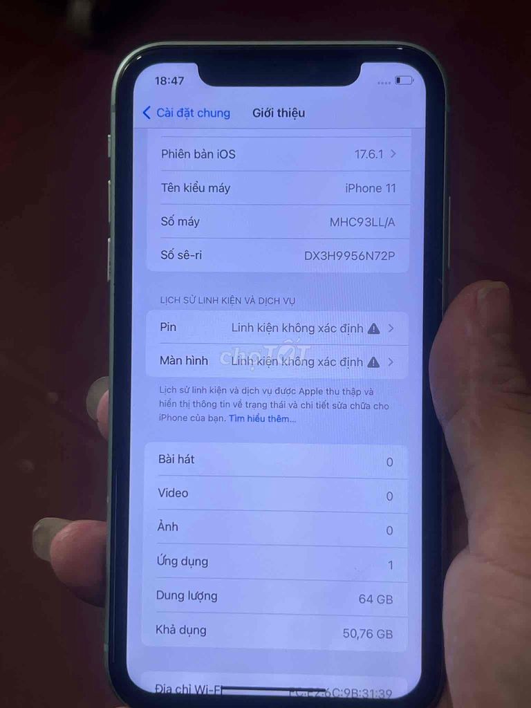 iPhone 11 64GB Xanh lá. Mua bán Điện thoại tại Thành phố Biên Hòa Đồng Nai được đăng bởi văn Dũng  hình 1