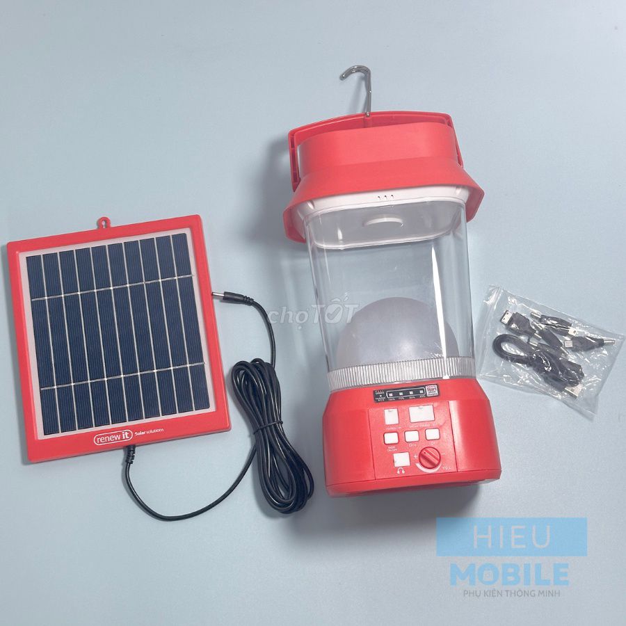 Đèn Bão Tích Điện Có Radio Đài FM Kèm Tấm Pin NLMT. Mua bán Đèn tại Quận Ba Đình Hà Nội được đăng bởi Minh hình 1