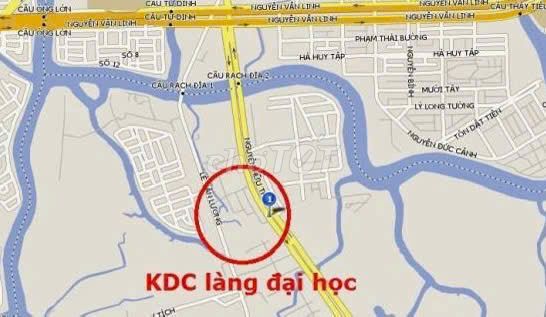 Bán nền 200m2 Khu C dự án Làng Đại Học, Nhà Bè. Mua bán đất tại Huyện Nhà Bè Tp Hồ Chí Minh được đăng bởi Trung Lê hình 1