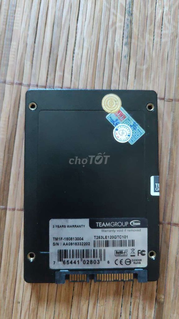 Ổ cứng SSD TeamGroup 120GB SATA III 2.5 inch. Mua bán Linh kiện (RAM, Card...) tại Quận Bắc Từ Liêm Hà Nội được đăng bởi Trọng hình 1