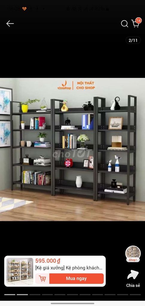 Kệ sách Gỗ Sắt Đen 1m2x2m 5 tầng 80-90% mới. Mua bán Tủ, kệ gia đình tại Huyện Châu Đức Bà Rịa - Vũng Tàu được đăng bởi Hung Cao hình 1