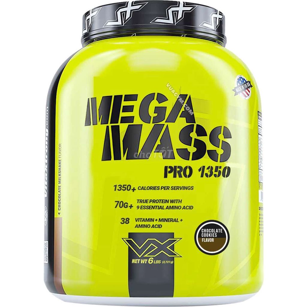 VitaXtrong Mega Mass Pro 1350 Chocolate Cookies. Mua bán Đồ ăn, thực phẩm và các loại khác tại Quận Bình Thạnh Tp Hồ Chí Minh được đăng bởi Duy hình 1