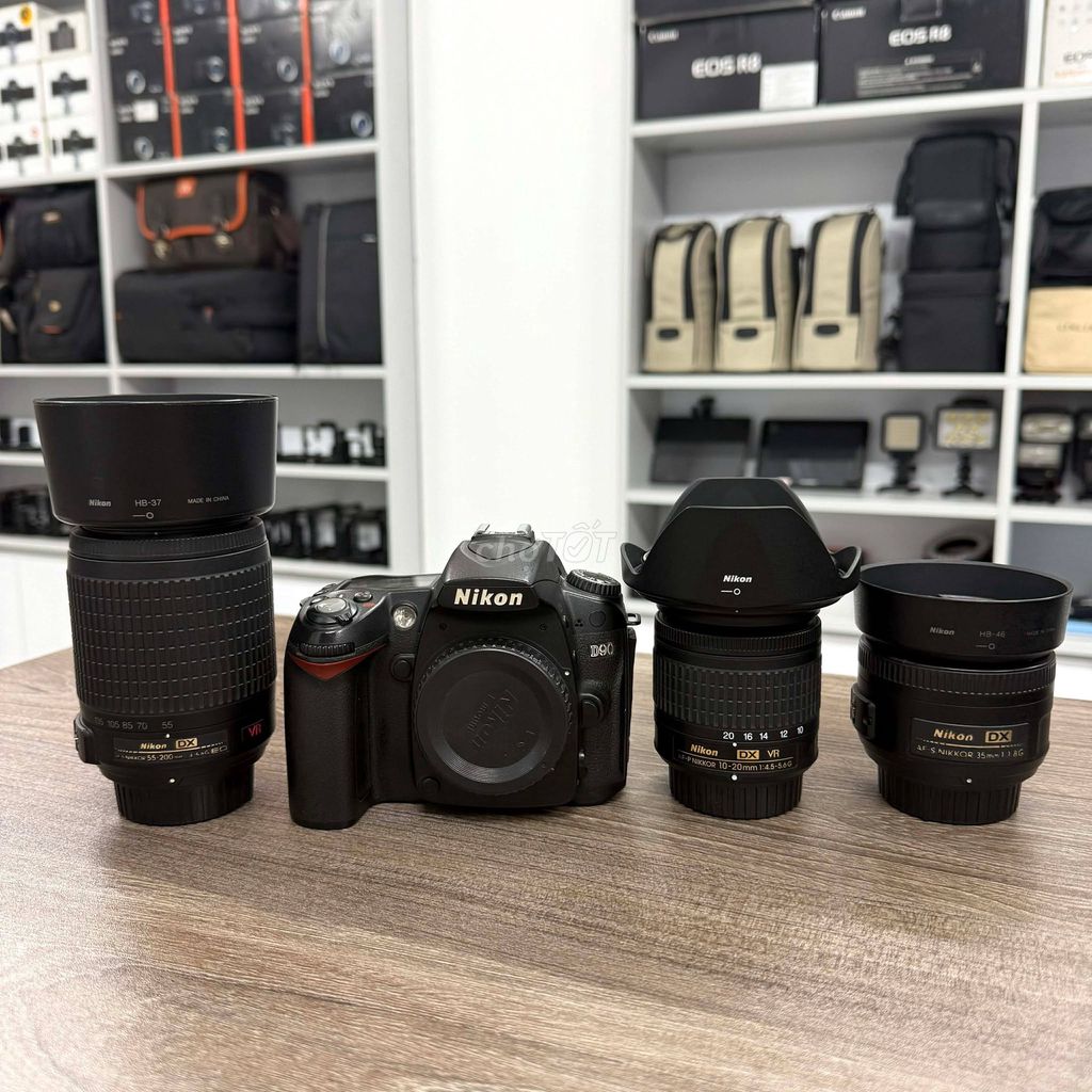 Nikon D90 & 35 F1.8G & 10-20 VR & 55-200 VR. Mua bán Máy ảnh, Máy quay tại Quận Hai Bà Trưng Hà Nội được đăng bởi Máy Ảnh Nguyễn Cường hình 1