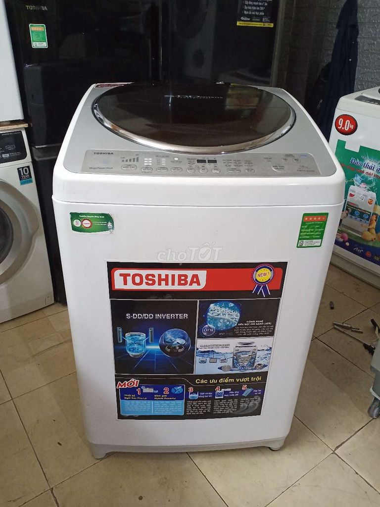 14kg INVERTER toshiba sài tốt có BH bao ship TPHCM