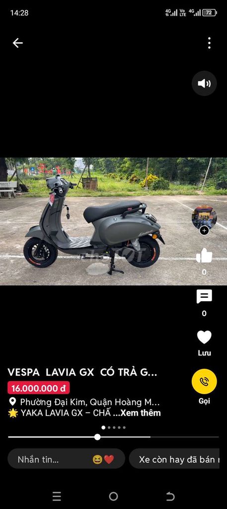 Mua xe cho con đi học. Mua bán Xe điện tại Huyện Hoài Đức Hà Nội được đăng bởi Nguyễn Bá Duy Hiếu  hình 1