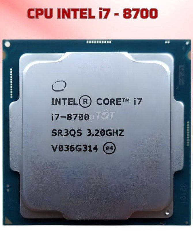 CPU Intel Core i7-8700 3.20GHz socket 1151v2. Mua bán Linh kiện (RAM, Card...) tại Quận Hải Châu Đà Nẵng được đăng bởi Baxiqua hình 1
