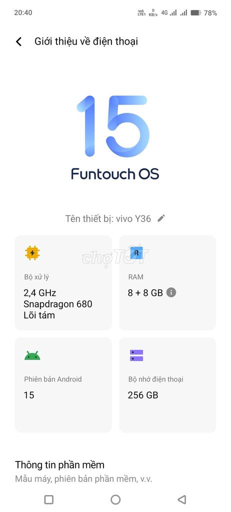 Vivo Y36 8-256GB. Mua bán Điện thoại tại Huyện Bù Đăng Bình Phước được đăng bởi Vạn Sự Tùy Duyên hình 1