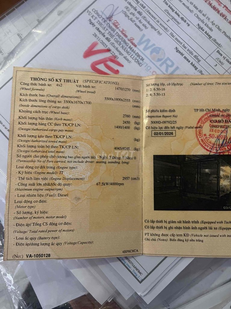 Kia K140 2014. Mua bán Xe tải, xe ben tại Thành phố Biên Hòa Đồng Nai được đăng bởi Nhan Hùng Thanh Phong hình 3