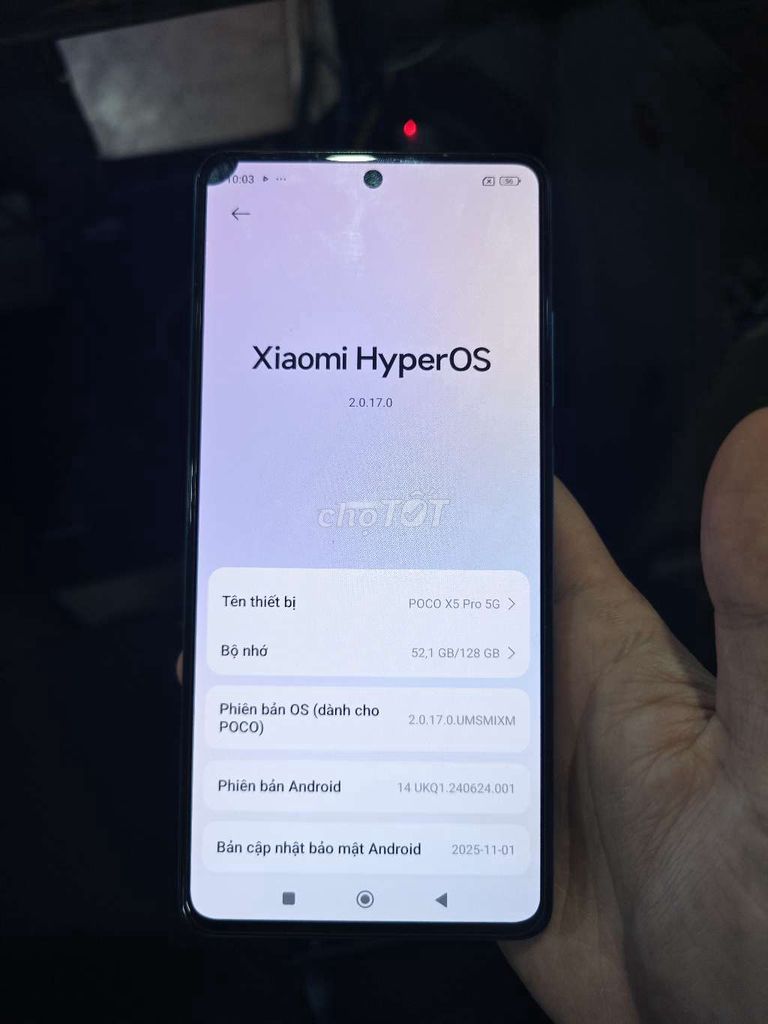 POCO X5 Pro 5G 128GB Xanh. Mua bán Điện thoại tại Quận Đống Đa Hà Nội được đăng bởi trần anh phương hình 1