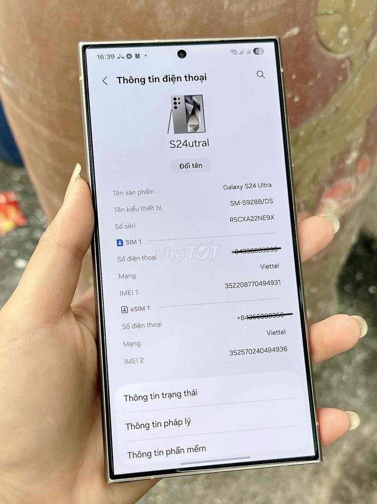 Samsung S24 Ultra 256GB Xám. Mua bán Điện thoại tại Huyện Yên Phong Bắc Ninh được đăng bởi Hm hình 1