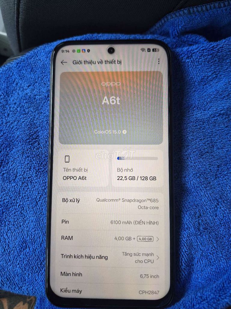 OPPO A6t 128GB Tím. Mua bán Điện thoại tại Quận Bình Thuỷ Cần Thơ được đăng bởi Nguyễn Lanh hình 1