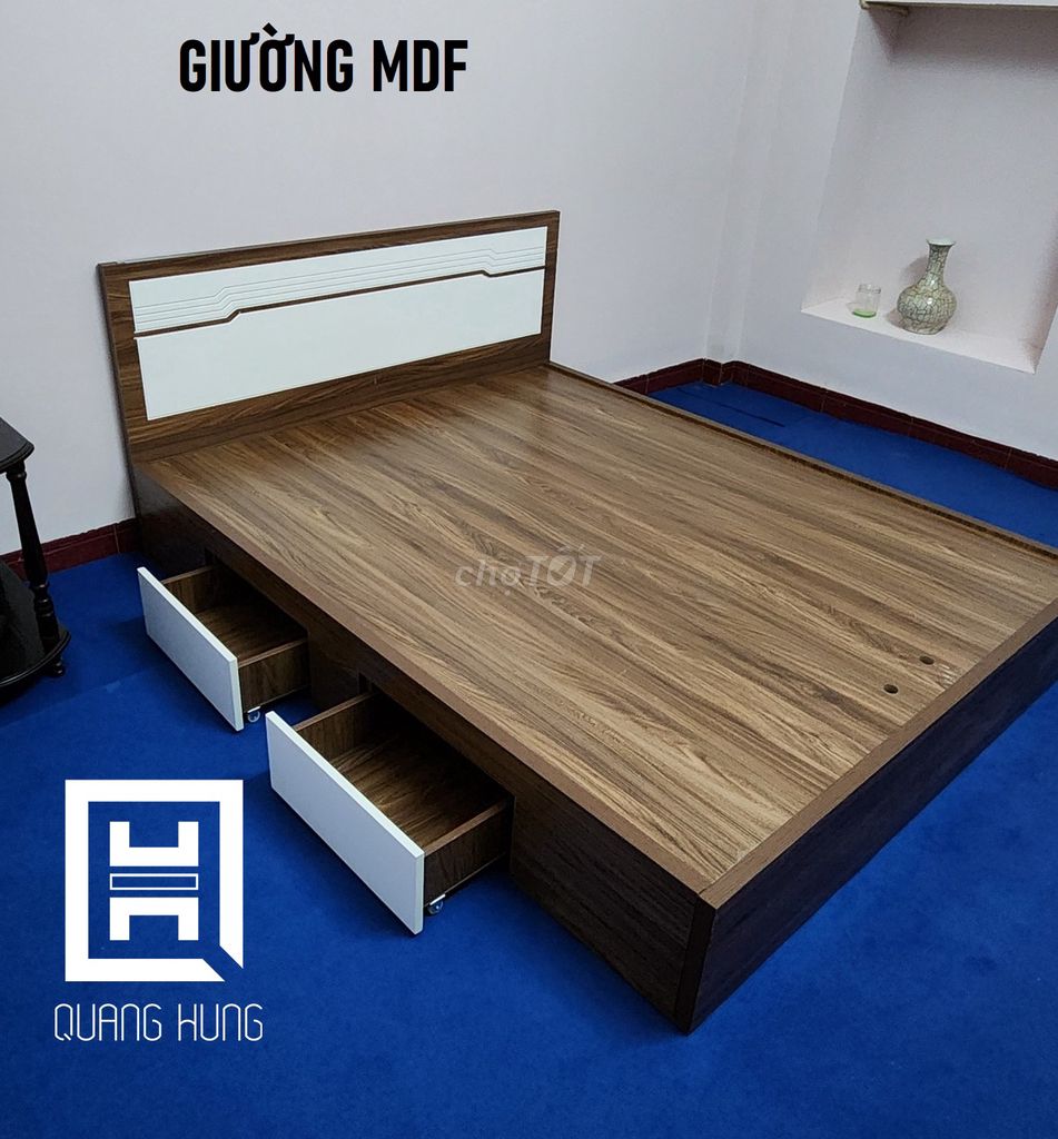 GIƯỜNG MDF-GIƯỜNG MDF=GIƯỜNG MDF=GIƯỜNG MDF$GIƯỜNG. Mua bán Giường, chăn ga gối nệm tại Quận Bình Tân Tp Hồ Chí Minh được đăng bởi NỘI THẤT NHÀ XINH hình 1