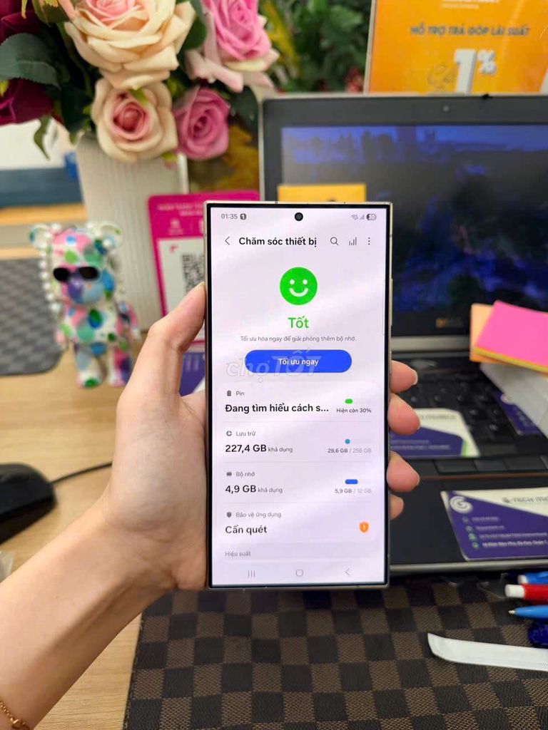S24 Ultra 256GB chuẩn áp ,zin theo máy. Mua bán Điện thoại tại Thành phố Thủ Đức Tp Hồ Chí Minh được đăng bởi Minh phương hình 1