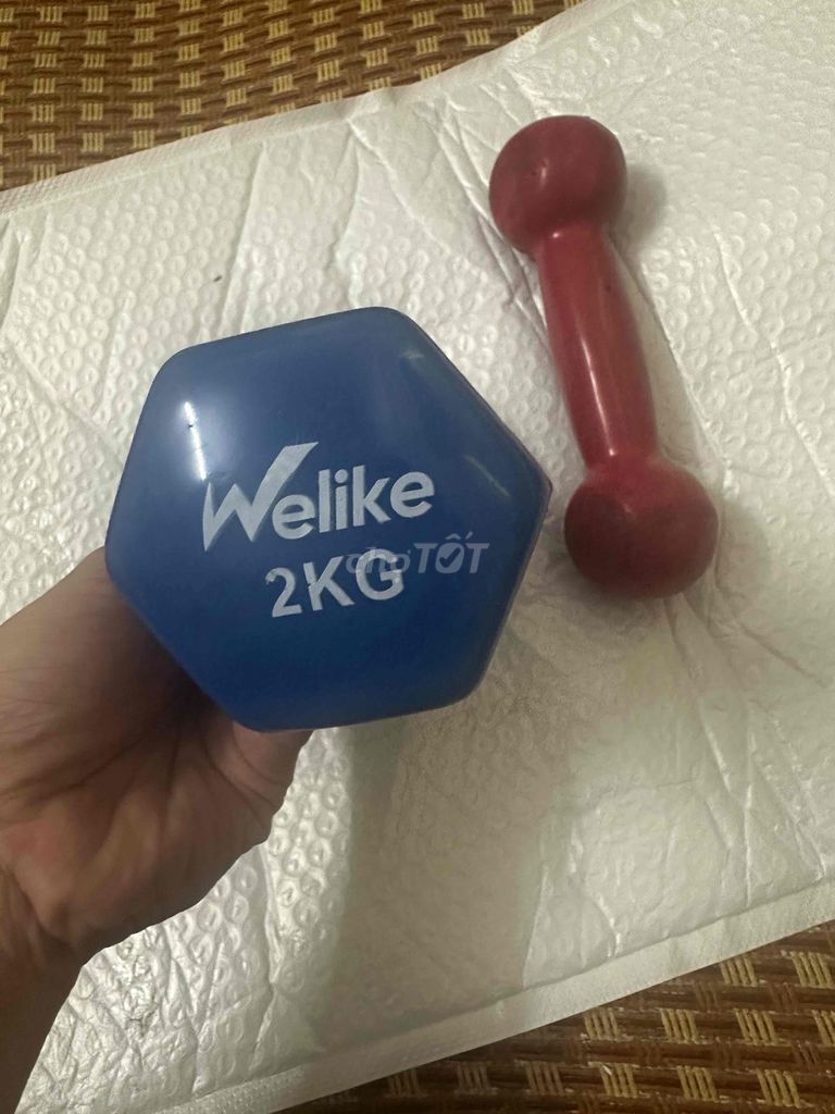 Tạ tay Welike 2kg Cao su. Mua bán Đồ thể thao, Dã ngoại tại Quận Tân Bình Tp Hồ Chí Minh được đăng bởi Đồ nghề cơ điện lạnh hình 1