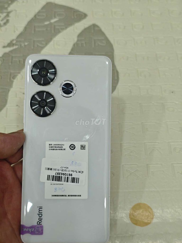 Xiaomi Redmi Turbo 3 12/512GB Trắng. Mua bán Điện thoại tại Quận Hoàng Mai Hà Nội được đăng bởi Nguyennoi hình 1