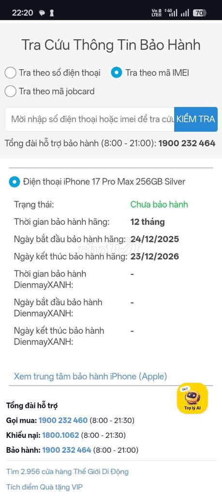iPhone 17 Pro Max 256GB Silver. Mua bán Điện thoại tại Thị xã Phú Mỹ Bà Rịa - Vũng Tàu được đăng bởi Shark Store Phú Mỹ hình 1
