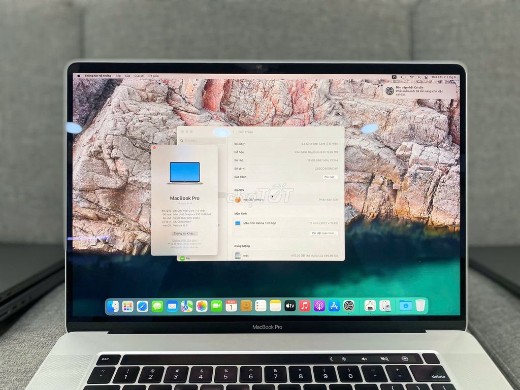 Macbook Pro 16inch 2019 Core i7 Ram 16Gb SSD 512Gb. Mua bán Laptop tại Quận 10 Tp Hồ Chí Minh được đăng bởi Lapvn hình 1
