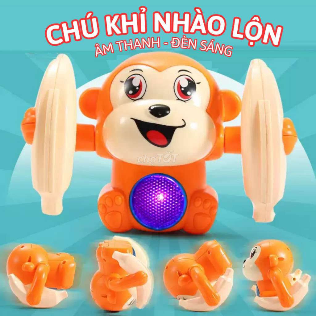 Đồ chơi trẻ em Khỉ nhào lộn cầm chuối, nhạc và đèn. Mua bán Mẹ và bé tại Quận Gò Vấp Tp Hồ Chí Minh được đăng bởi Blue Home Gia Dụng Giá Sỉ Toàn Quốc hình 1