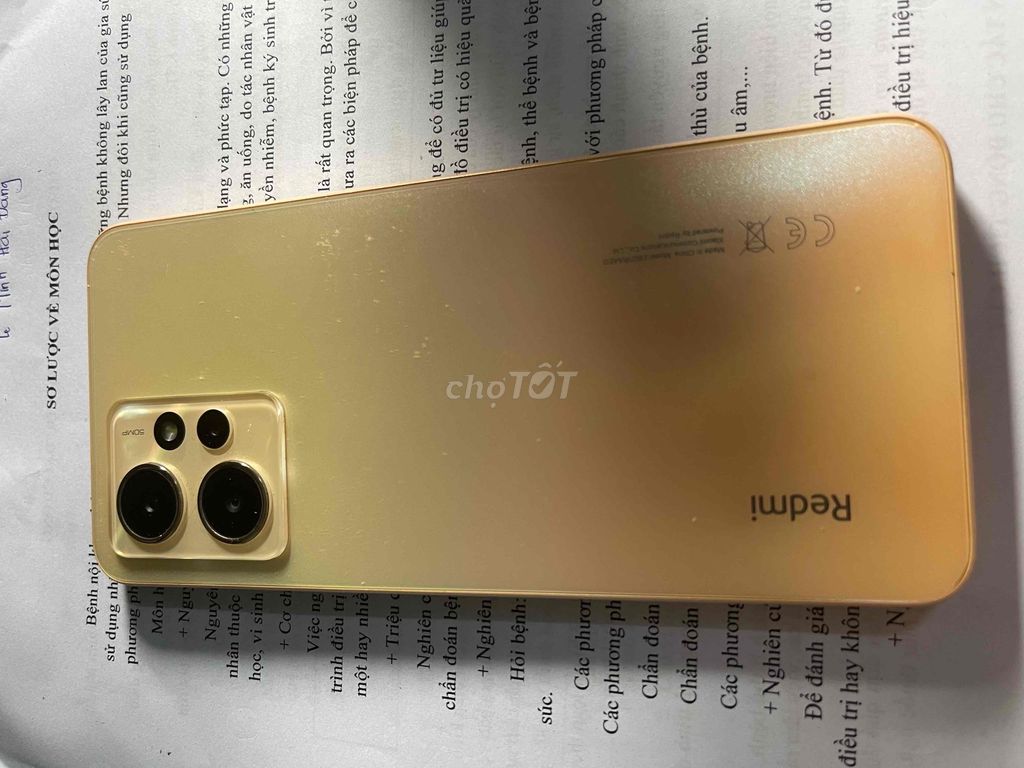 Xiaomi Redmi Note 12 256GB Vàng. Mua bán Điện thoại tại Thành phố Trà Vinh Trà Vinh được đăng bởi Đăng Lê hình 1