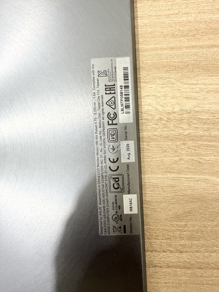 Màn hình ASUS MB16AC 15.6 inch. Mua bán Phụ kiện (Màn hình, Chuột...) tại Quận Bình Tân Tp Hồ Chí Minh được đăng bởi Thị La hình 1