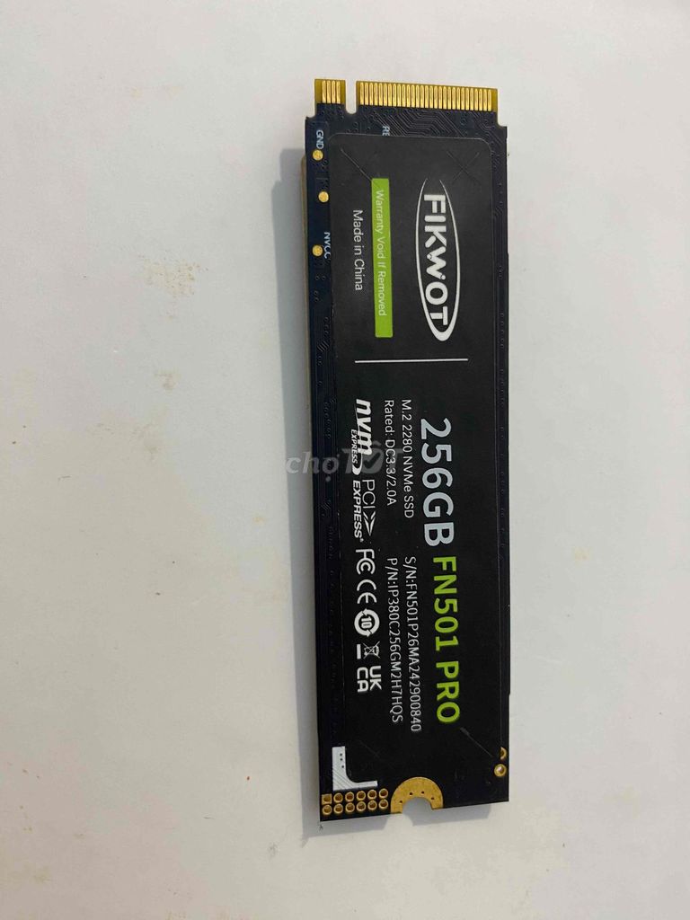 Ổ cứng SSD FIKWOT FN501 PRO 256GB. Mua bán Linh kiện (RAM, Card...) tại Huyện Long Thành Đồng Nai được đăng bởi Mẫn Trần Minh hình 1