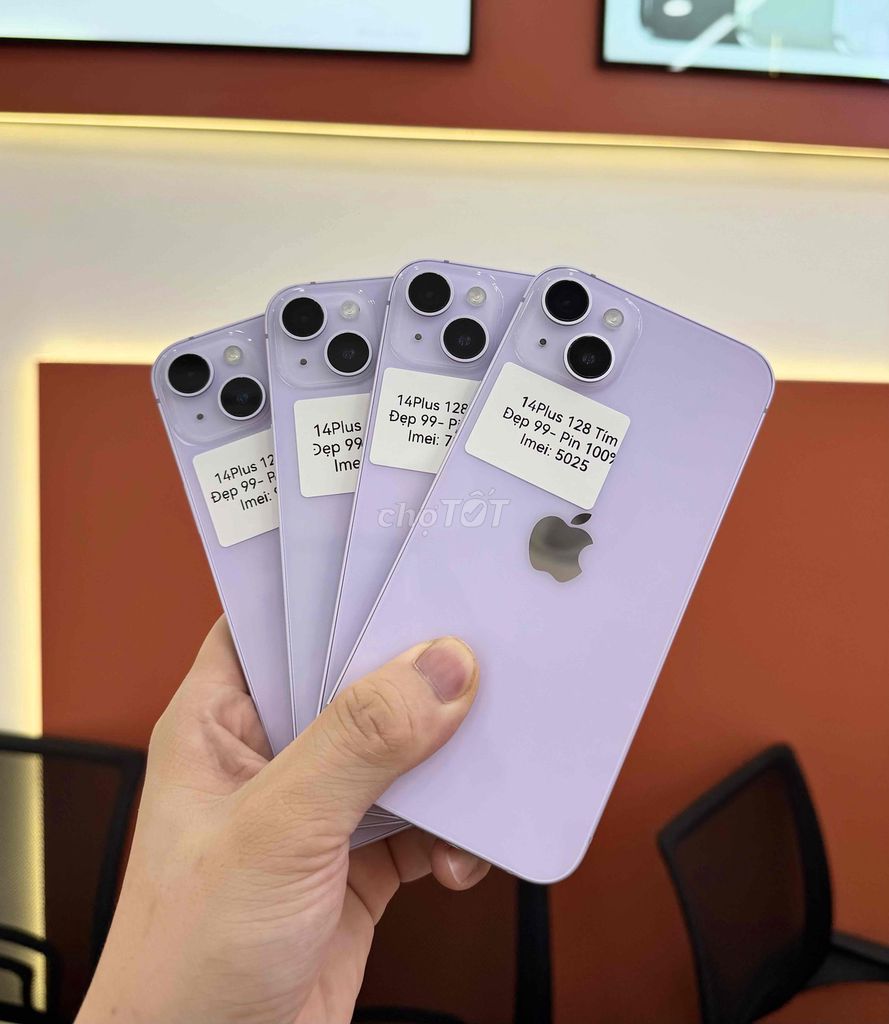 iPhone 14 Plus 128GB Tím - Bản Quốc Tế 99%. Mua bán Điện thoại tại Quận Cầu Giấy Hà Nội được đăng bởi Trọng Hoàng hình 1