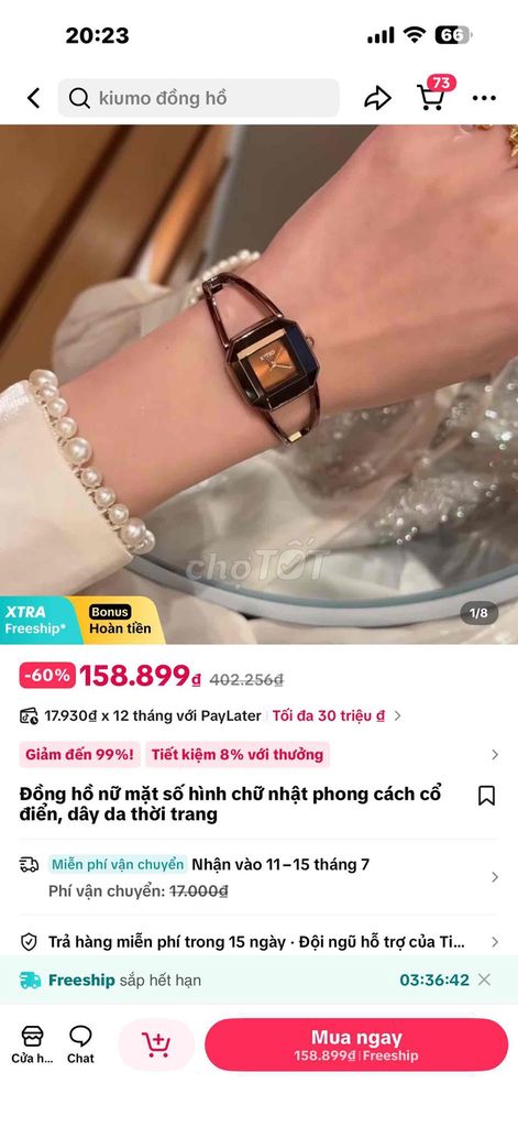 Đồng hồ nữ. Mua bán Đồng hồ tại Quận Gò Vấp Tp Hồ Chí Minh được đăng bởi Xã Kho  Sale Tháng 7 hình 1