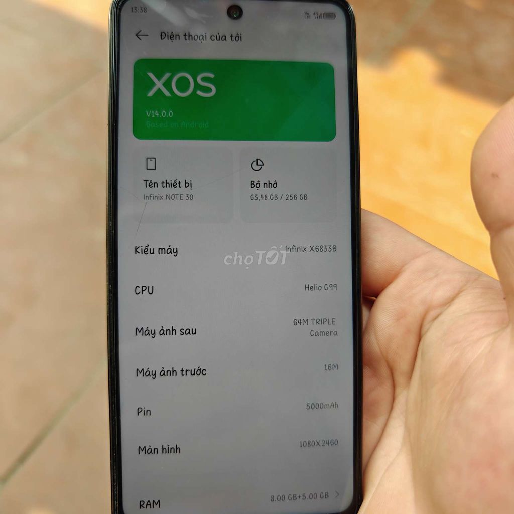 Infinix Note 30 8GB/256GB Cam. Mua bán Điện thoại tại Huyện Việt Yên Bắc Giang được đăng bởi Hiếu hình 1