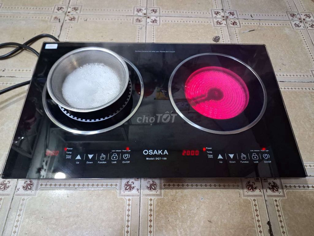 Bếp điện Osaka DQT-100 Đen Mới 99%. Mua bán Bếp, lò, đồ điện nhà bếp tại Quận Bình Tân Tp Hồ Chí Minh được đăng bởi tân long  hình 1