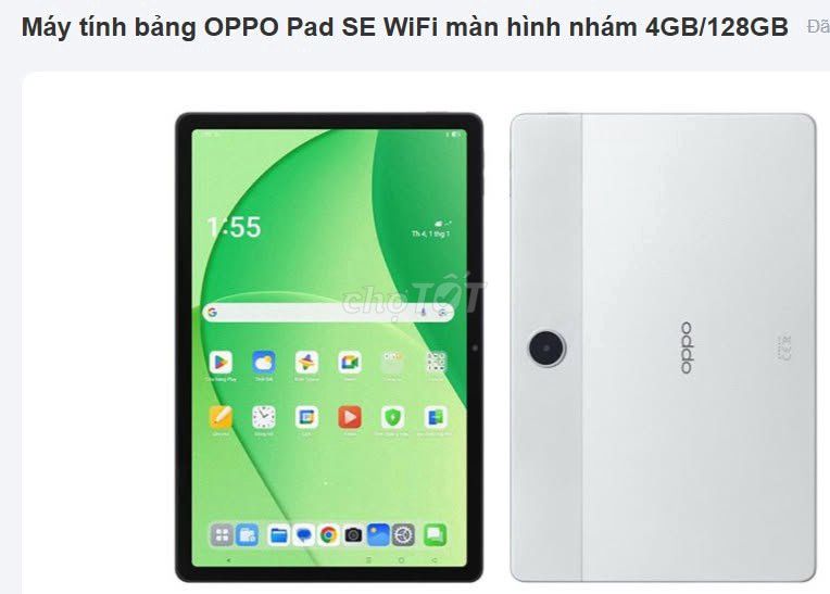 OPPO Pad SE 4GB/128GB Trắng Mới. Mua bán Máy tính bảng tại Quận 5 Tp Hồ Chí Minh được đăng bởi Hội Đồ Điện Tử hình 1