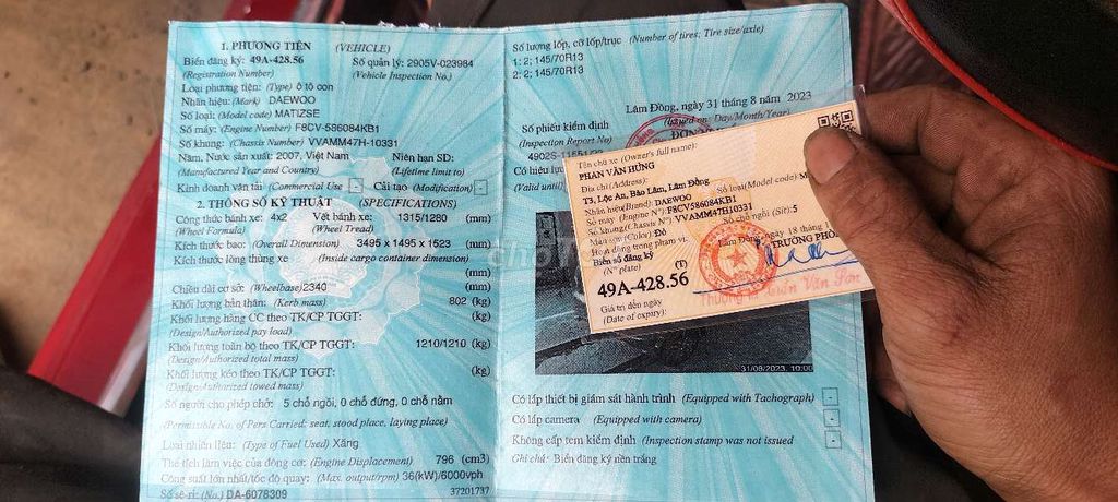 xe gd bán đổi xe khác 2007 chính chủ. Mua bán Ô tô tại Huyện Bảo Lâm Lâm Đồng được đăng bởi Songlong hình 8