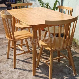 Bàn ăn Gỗ Vàng gỗ Đơn giản. Mua bán Bàn ghế tại Huyện Vĩnh Cửu Đồng Nai được đăng bởi ThànhB Nguyễn hình 1