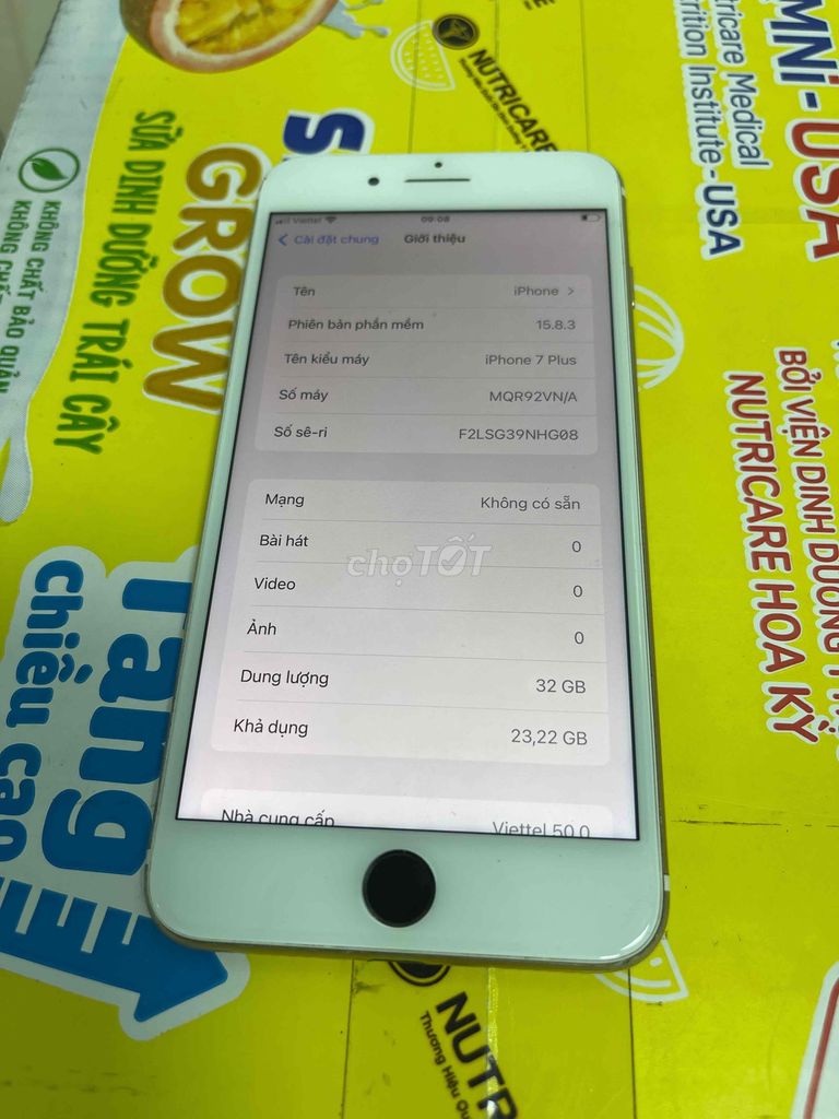 7plus 128g quốc tế zinn