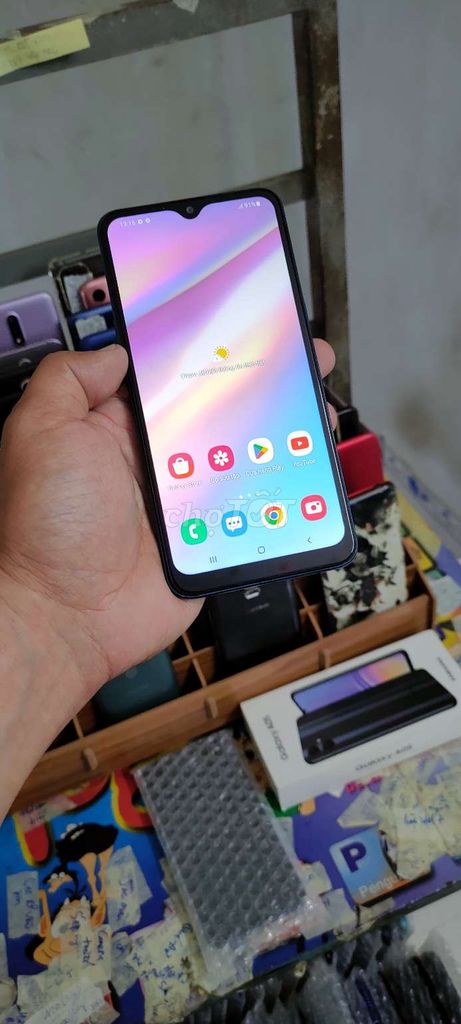 Samsung A20, 32gb, 2sim, vân ✋. Mua bán Điện thoại tại Quận Gò Vấp Tp Hồ Chí Minh được đăng bởi A LONG   nhận thanh toán THẺ TÍN DỤNG hình 1