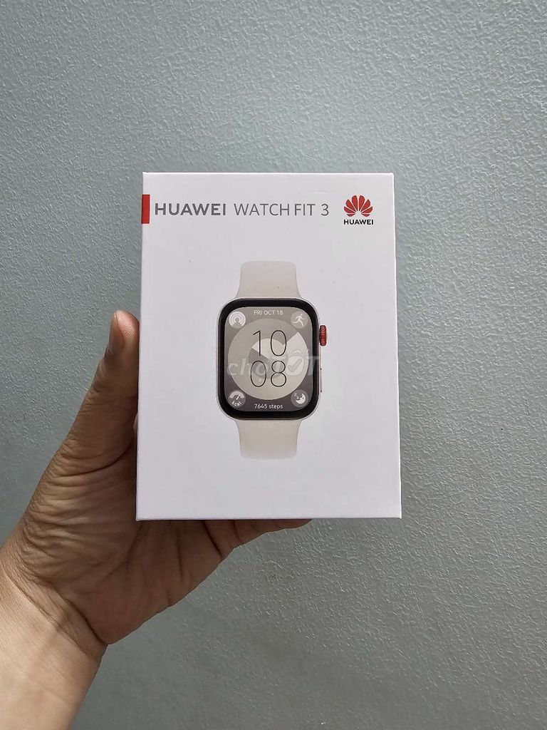 Huawei Watch Fit 3 Trắng dây silicone mới 100%