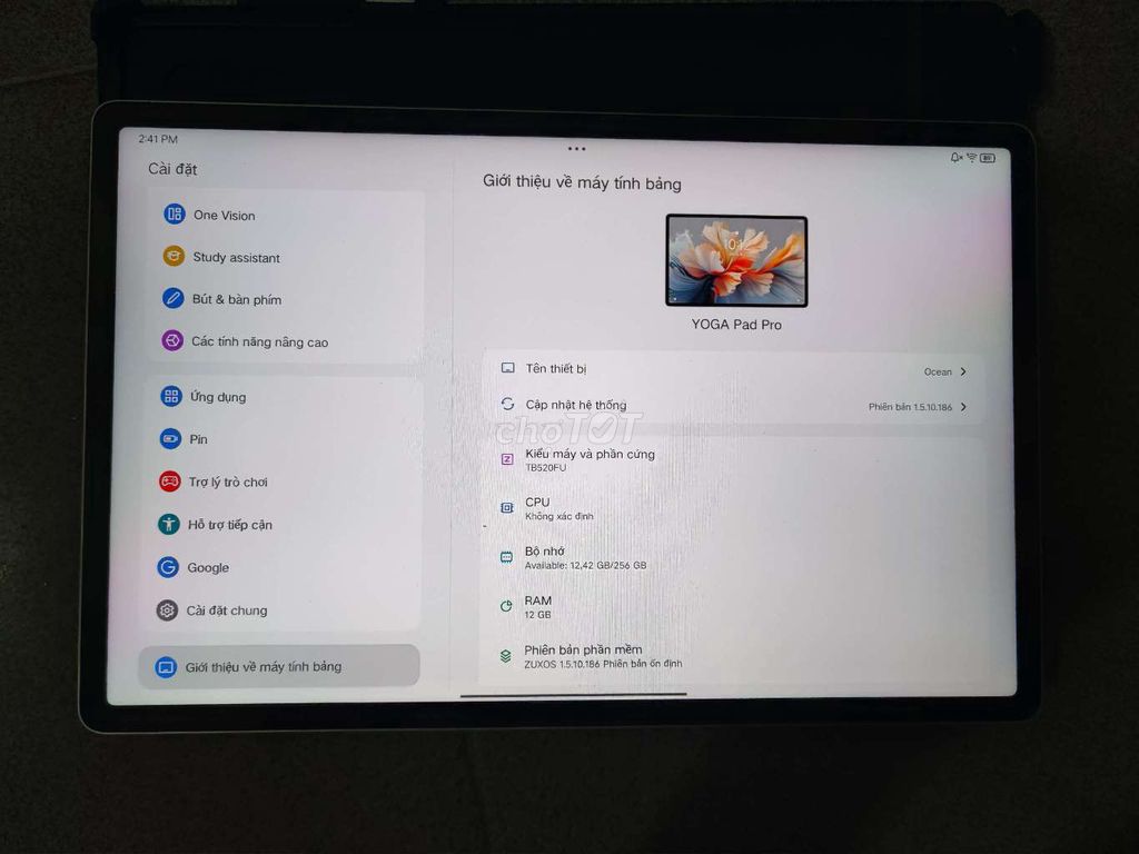 Lenovo Yoga Pad Pro 12.7 inch 12GB/256GB Bạc. Mua bán Máy tính bảng tại Quận Bình Tân Tp Hồ Chí Minh được đăng bởi Đạt hình 1