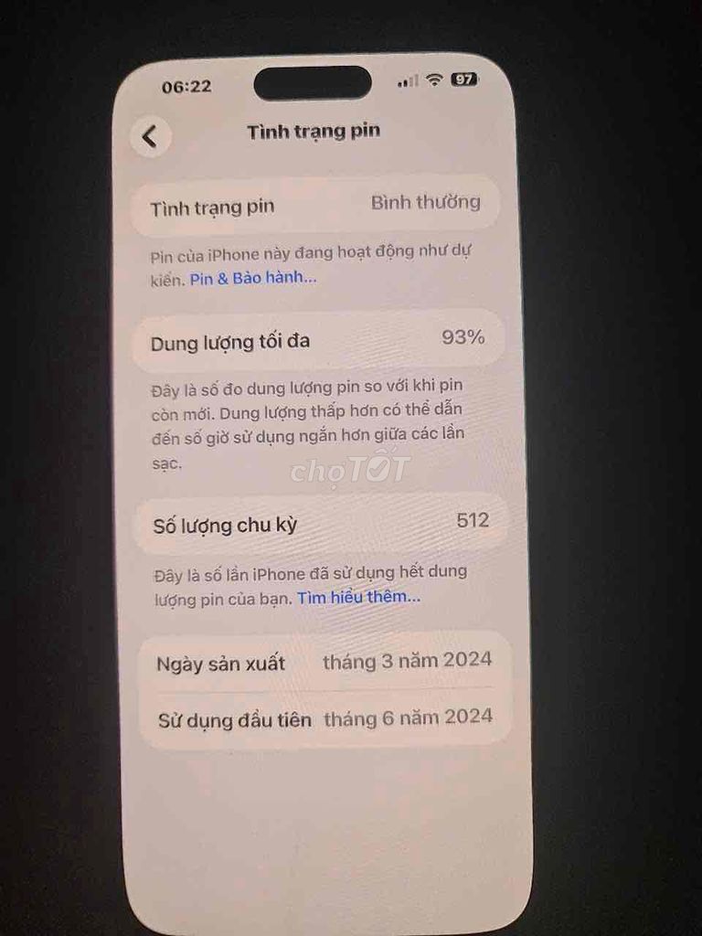 Apple iPhone 15 Pro Max 256GB Titan Tự Nhiên. Mua bán Điện thoại tại Thành phố Dĩ An Bình Dương được đăng bởi Thang hình 1