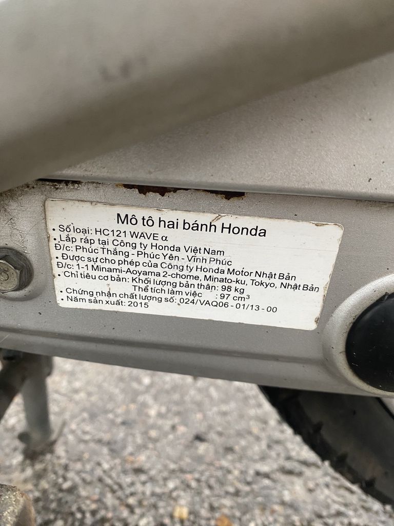 Bán wave xám đời 2015 (hoặc giao lưu xe khác). Mua bán Xe máy tại Thành phố Vinh Nghệ An được đăng bởi Vinh hình 5