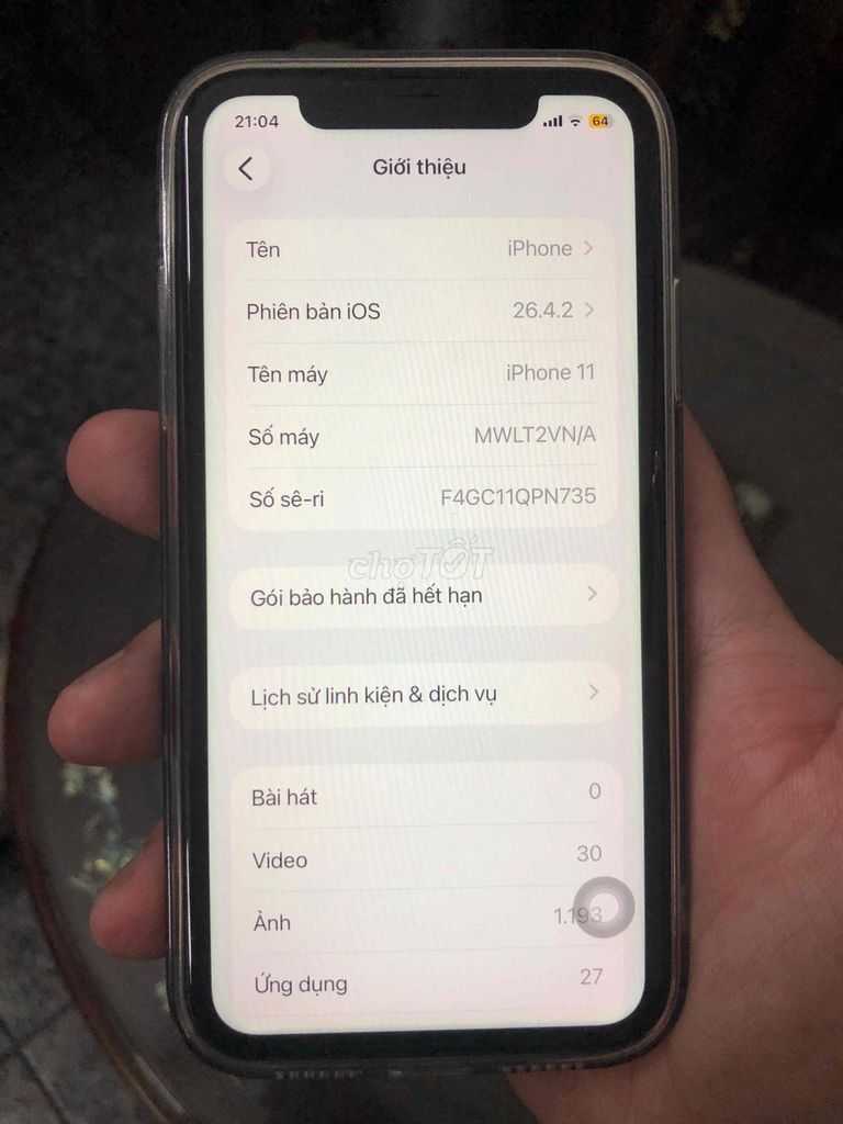 iPhone 11 64GB Đen. Mua bán Điện thoại tại Quận Ba Đình Hà Nội được đăng bởi Hoàng Sơnn hình 1