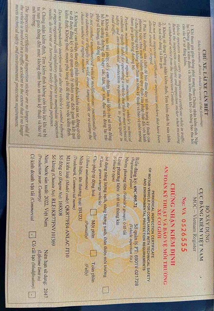 ISUZU  QKR 230 Thùng kín ODO: 23000 Tải 1,4 tấn. Mua bán Xe tải, xe ben tại Quận Bình Thuỷ Cần Thơ được đăng bởi Thẩm hình 2